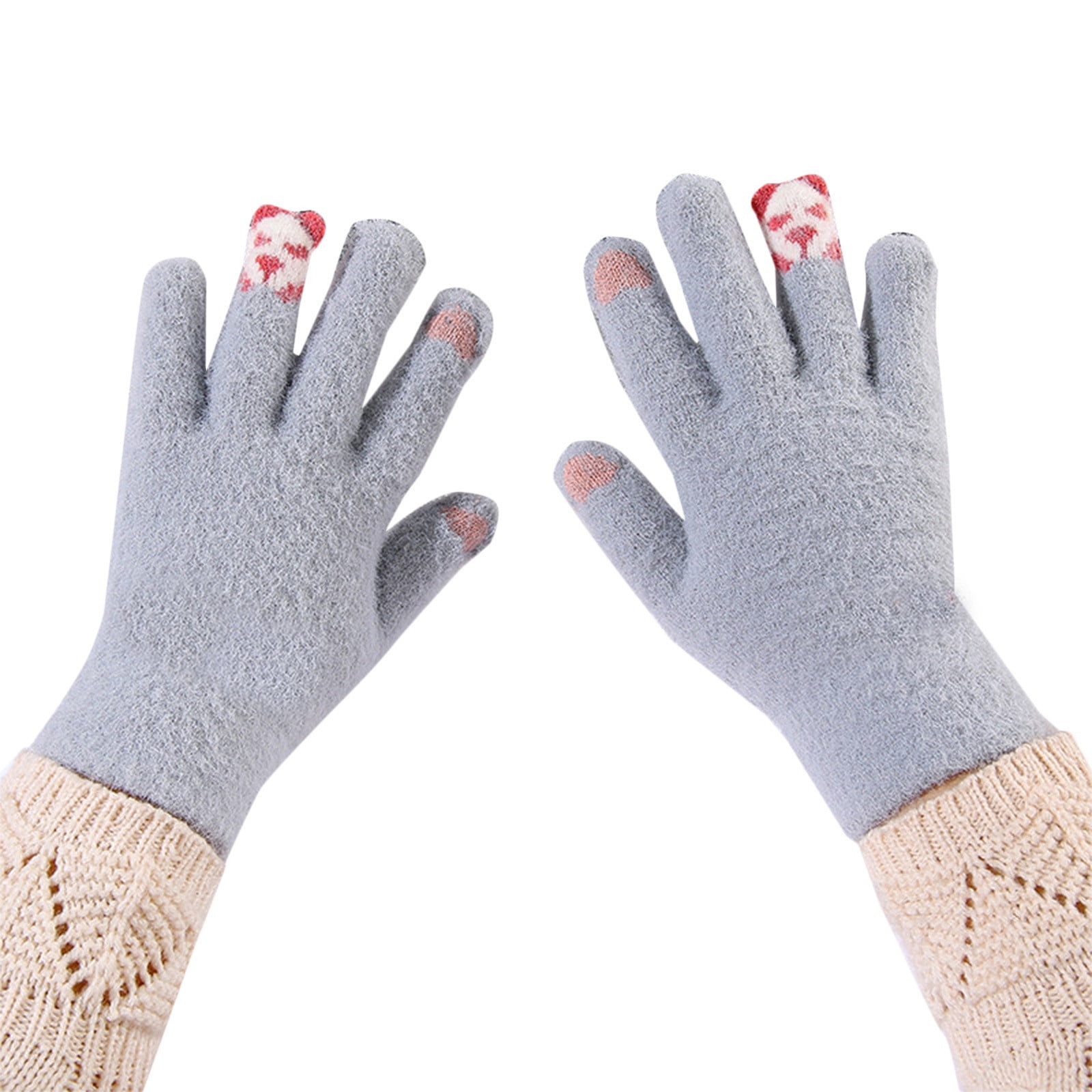 DFEK Cute Panda Winter Knitted Thermal Touchscreen Compatible for ...