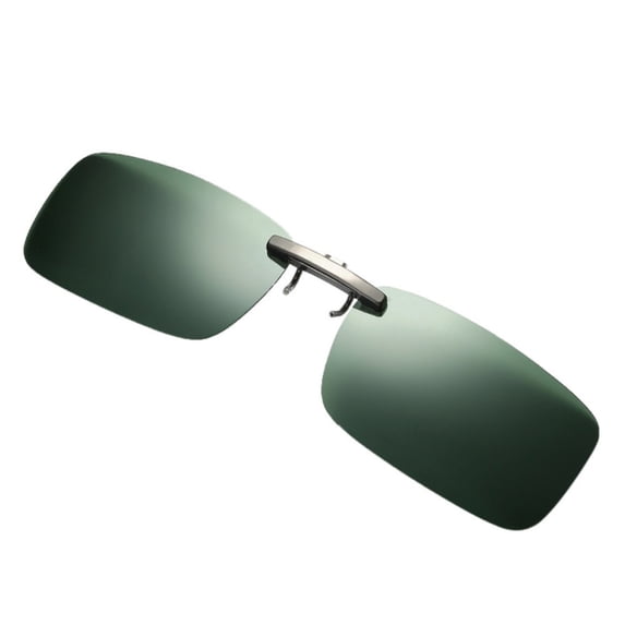 DFEK Detachable Night Driving Glasses with Polarized On and Flip Up Metal Frame for Enhanced Green