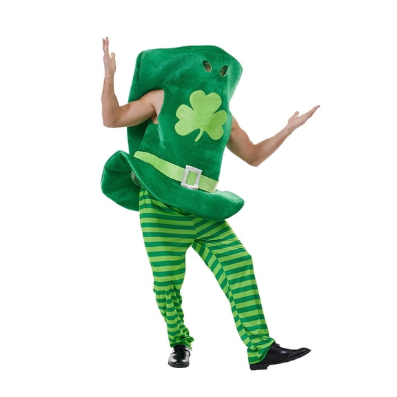 DFEK Elegant Irish St Patricks Day Top Hat For Themed Party Performance And Events Green One Size