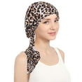 thumbnail image 1 of DFEK Ethnic Bohemian Floral Pleated Turban Headwrap Cover Headwear Cap for Women D One Size, 1 of 2