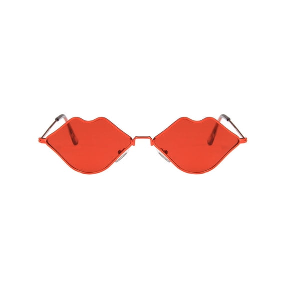 DFEK Fashion Irregular Frame Polarized For Women And Men Lightweight Classic Oversized Sun Shades Red