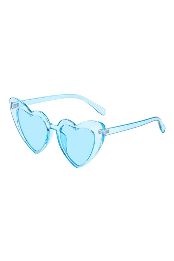 Fashionable Heart Shaped for Women and Girls Fashionable Cat Eye Frame Design Sky Blue