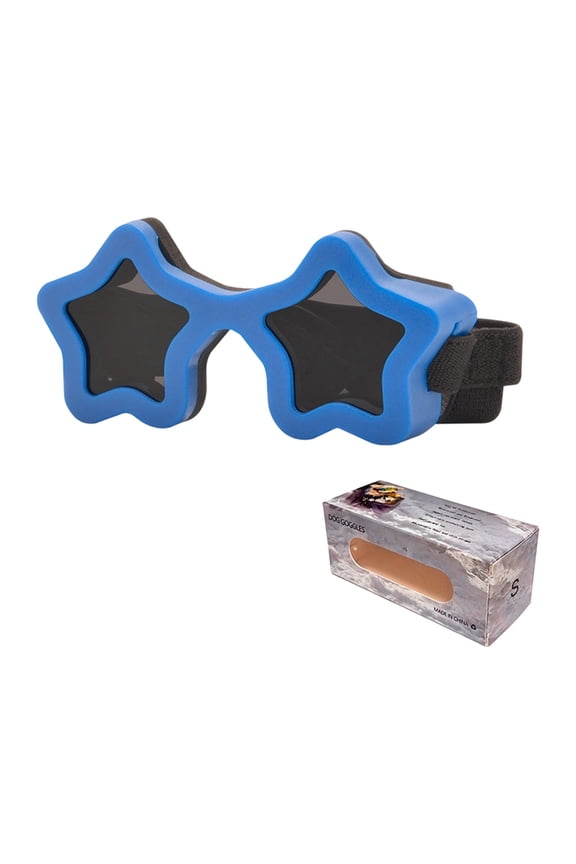 Fashionable Pet Adjustable Goggles For Cats And Dogs Outdoor Driving Adventures Blue