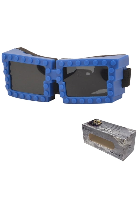 Fashionable Pet Adjustable Goggles For Cats And Dogs Outdoor Driving Adventures Blue