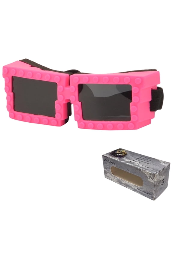 Fashionable Pet Adjustable Goggles For Cats And Dogs Outdoor Driving Adventures Pink