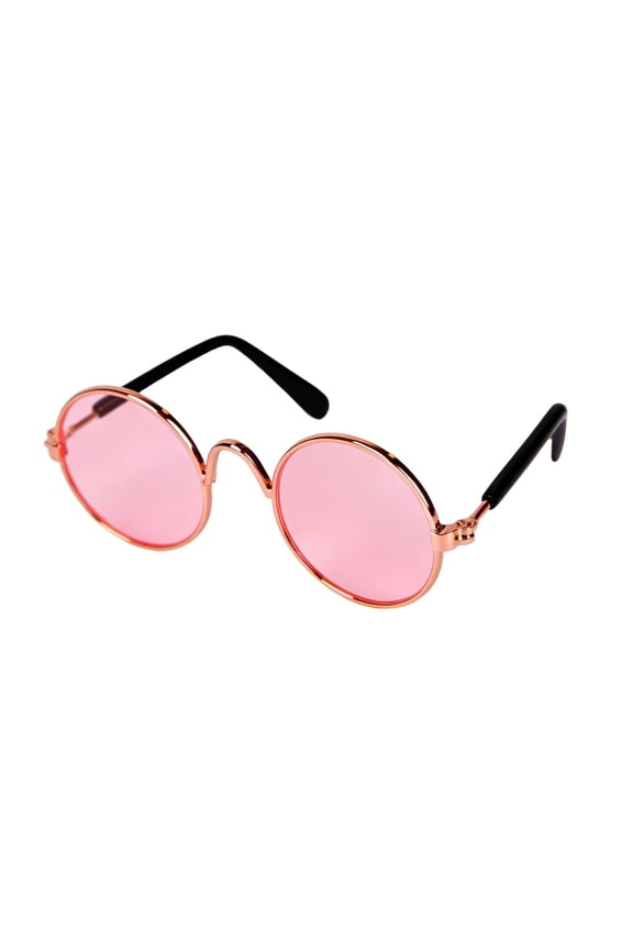 Fashionable Pet Glasses For Small Animals Cute Cat Eye Design Unique Outdoor Sun Accessory For Dogs And Cats Red