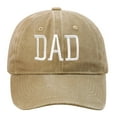thumbnail image 1 of DFEK Father's Day Baseball Cap with Embroidered DAD Design for Dad Idea Khaki One Size, 1 of 3