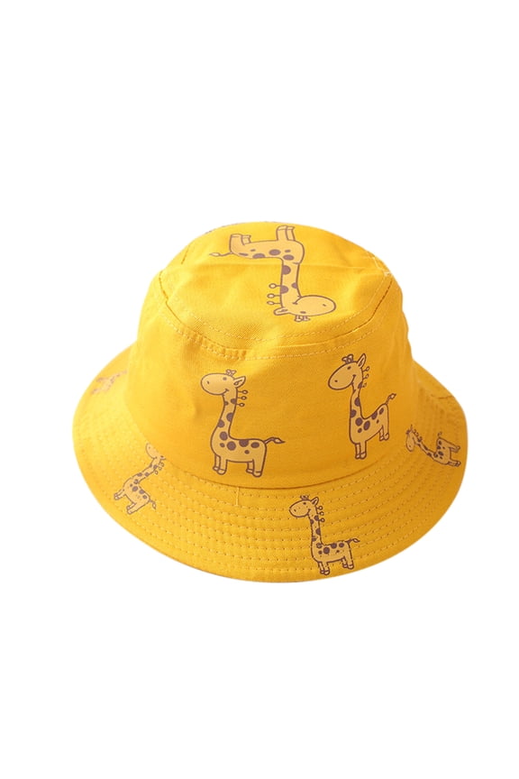 Giraffe Pattern Baseball Cap for Summer Sun Children Boys Girls Youth Hat Yellow One Size