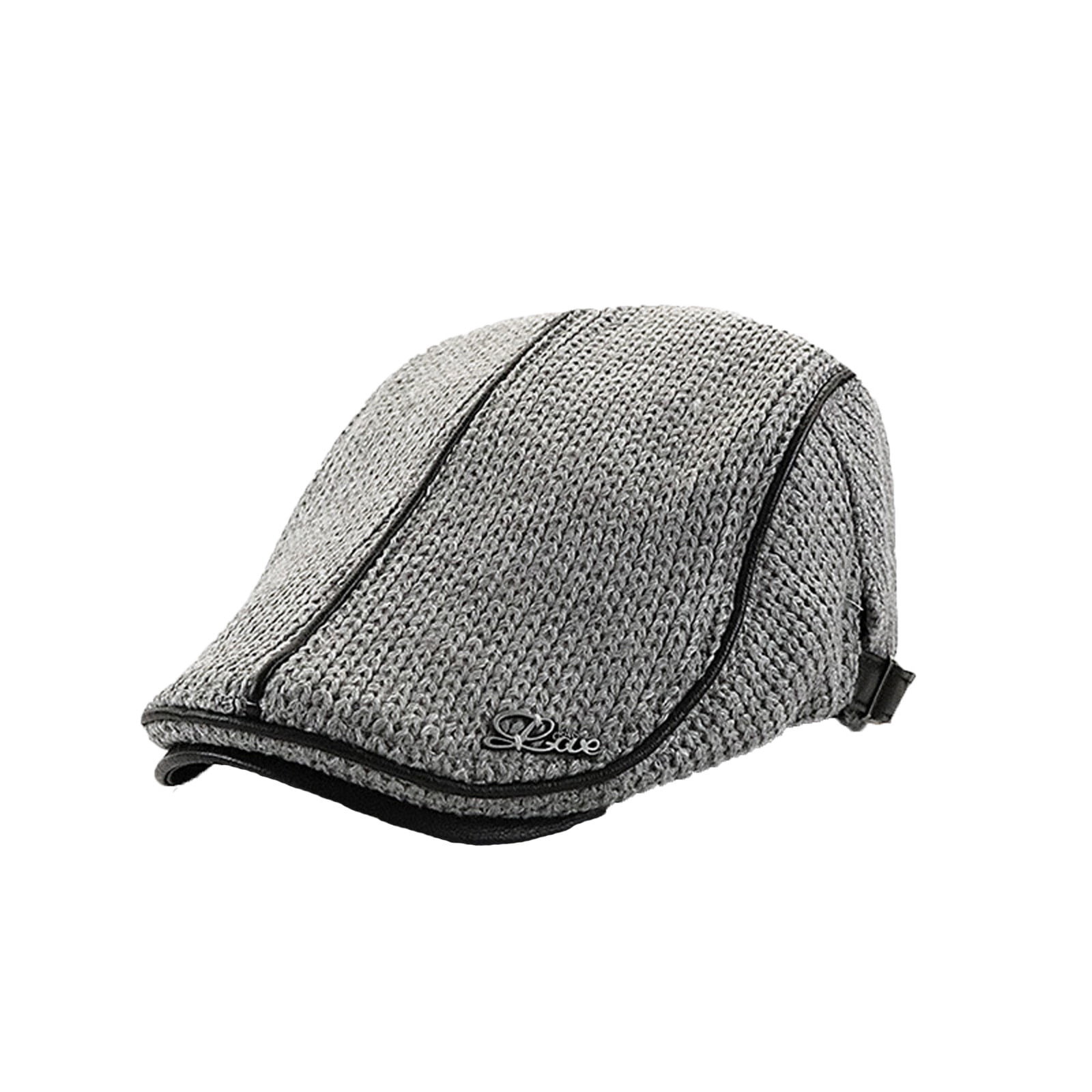 DFEK Knit Beret Hat with Padded Visor for Men's Outdoor Casual and ...