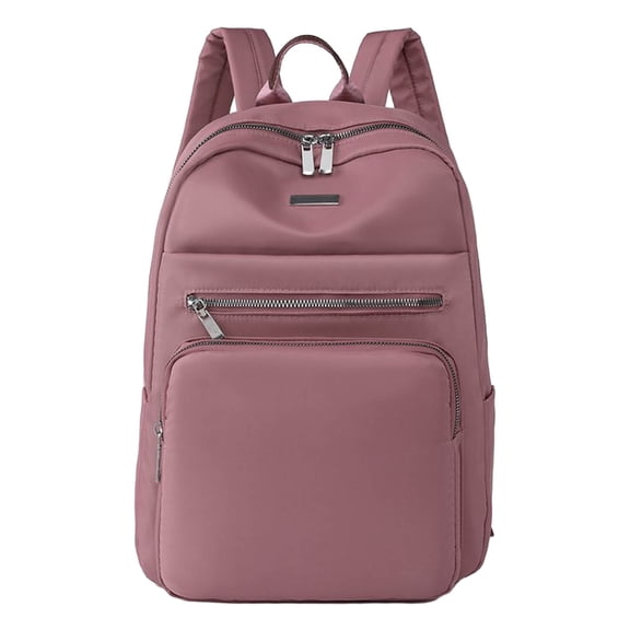 DFEK Large Capacity Lightweight Backpack for Women Casual Soft Travel Daypack Student School Bag Pink