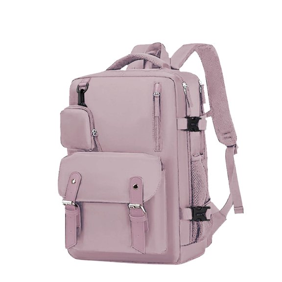 DFEK Large Capacity Unisex Backpack For Travel School College Students Lightweight Laptop Bookbag With Multiple Pockets Purple