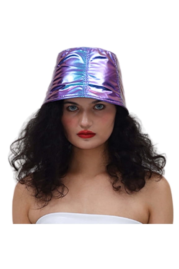 Retro Hop Bucket Hat Versatile Punk Style Sunshade For Men Women European Street Fashion Blue One Size