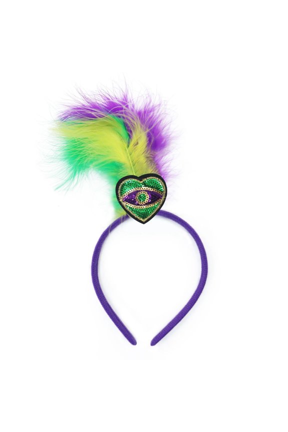 Sequin Tri Color Festival Headband for Carnival Dance Party Accessory Multicolour One Size