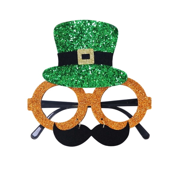 DFEK St Day Novelty Eyewear For Irish Festival Celebration Party Accessories Orange