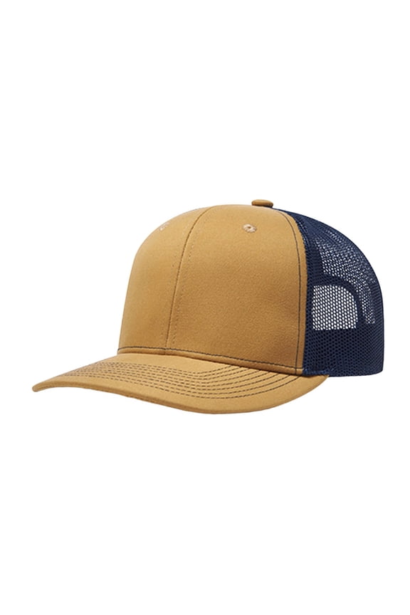 Structured High Profile Pro Style Baseball Cap Adjustable Snapback Hat For Adults Men Women Gold One Size