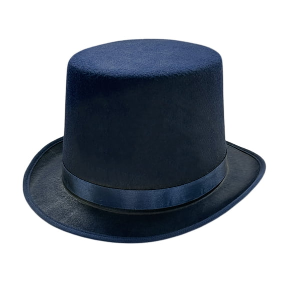 DFEK Stylish Stage Performance Top Hat for Party and Casual Wear Navy S