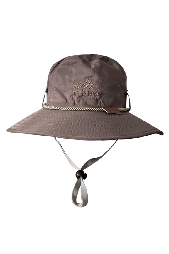 Versatile Outdoor Sun Hat with Adjustable Drawstring and Cool Letter Print for Casual Wear and Sun One Size