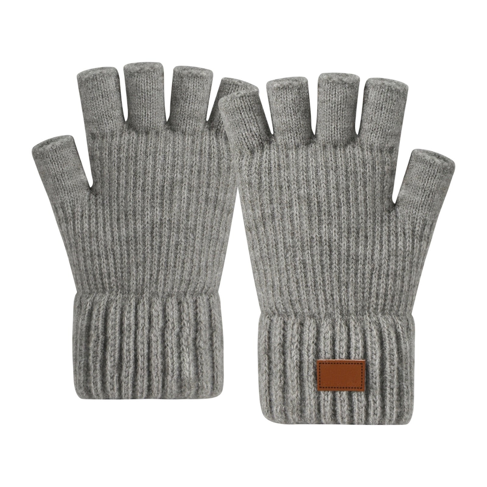 DFEK Winter Thermal Half Finger Knitted For Touchscreen Use And Cold ...