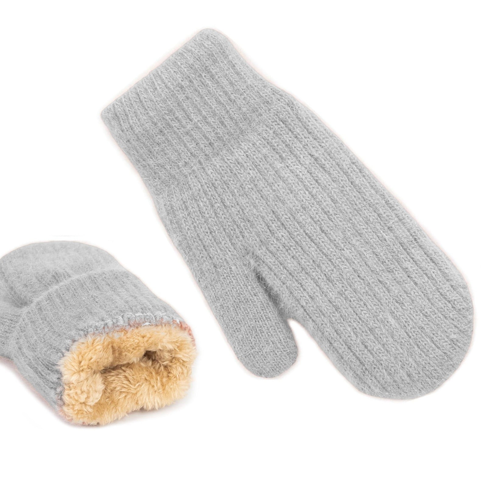 DFEK Winter Warm Lined Thermal Mittens Cozy Fuzzy Thick Hand For ...