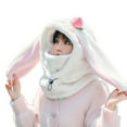 DFEK Winter Windproof Ski Hat with Rabbit Ear Design and Face Guard for ...