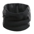 thumbnail image 1 of DFEK Winter Wool Knitted Neck Scarf for Men and Women Soft Warm Fashionable Accessory Black One Size, 1 of 3