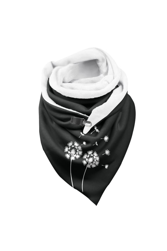 Women's Fashion Winter Scarf Warm Soft Knitted Head Wrap Shawl Accessory for Cold Weather E One Size