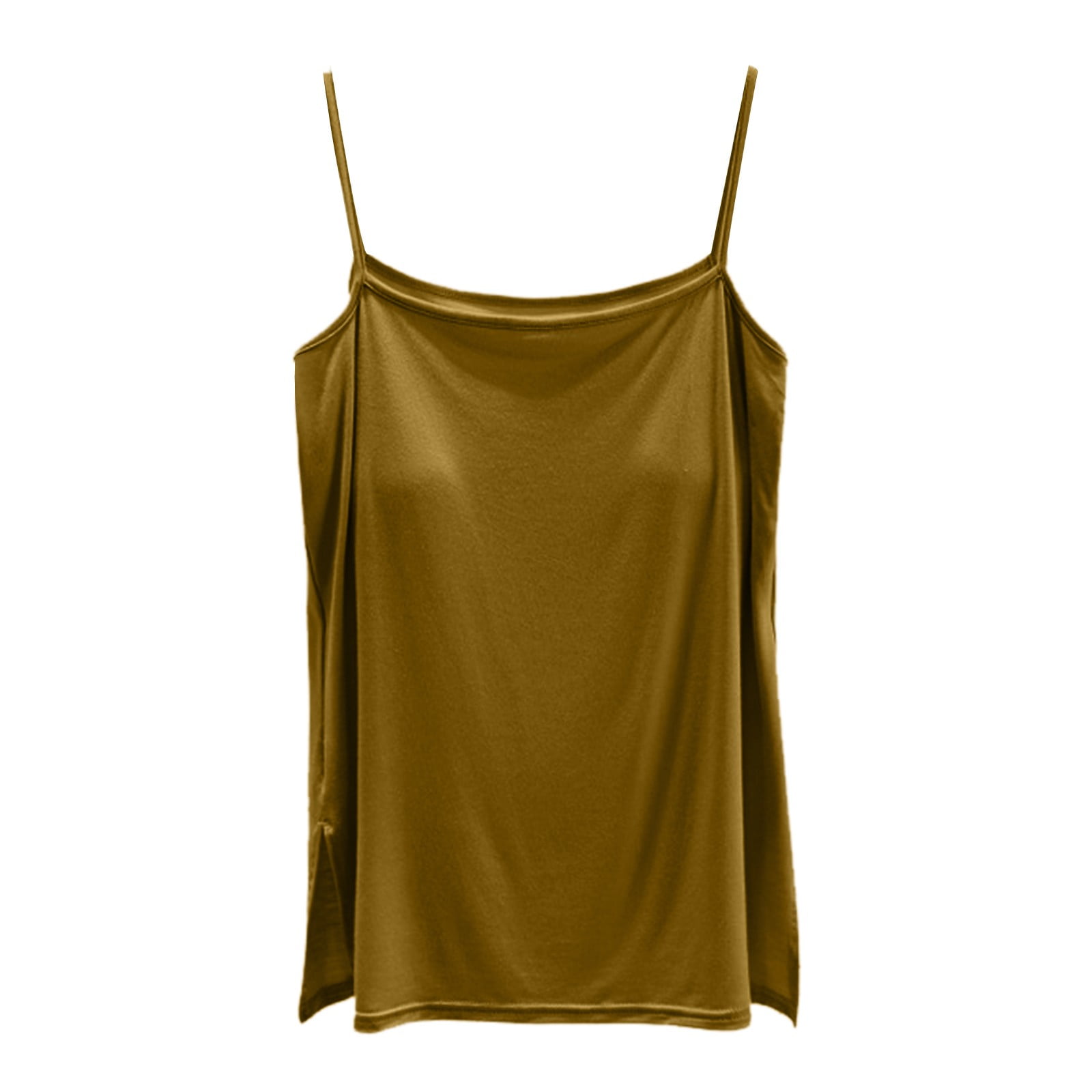 DFEK Women's Loose Square Neck Spaghetti Straps Camisole Tank Cami Top ...