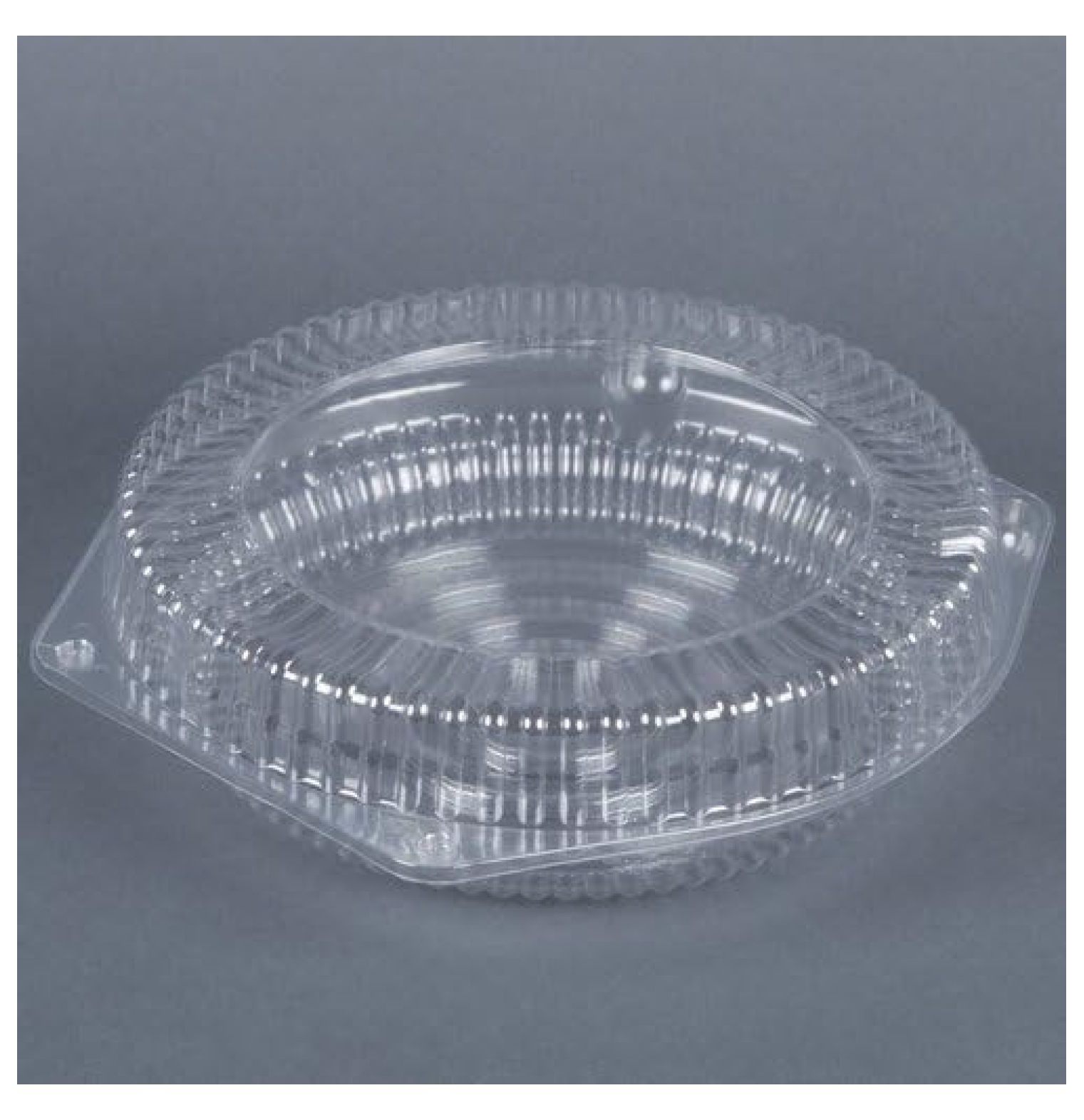 DFI Clamshell Pie Container 9" Shallow LBH991 Clear Pack 100/case