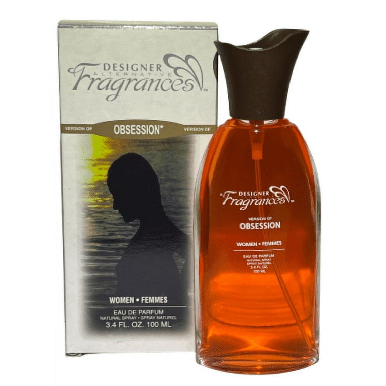 DFI Designer Alternative Fragrances OBESSSION femme Designer Inspired Perfume Eau De Parfum Natural Spray 3.4oz by Designer Fragrances Inc