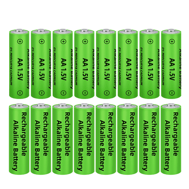 DFITO 1.5V Alkaline AA Rechargeable Battery Cell, 16PCS