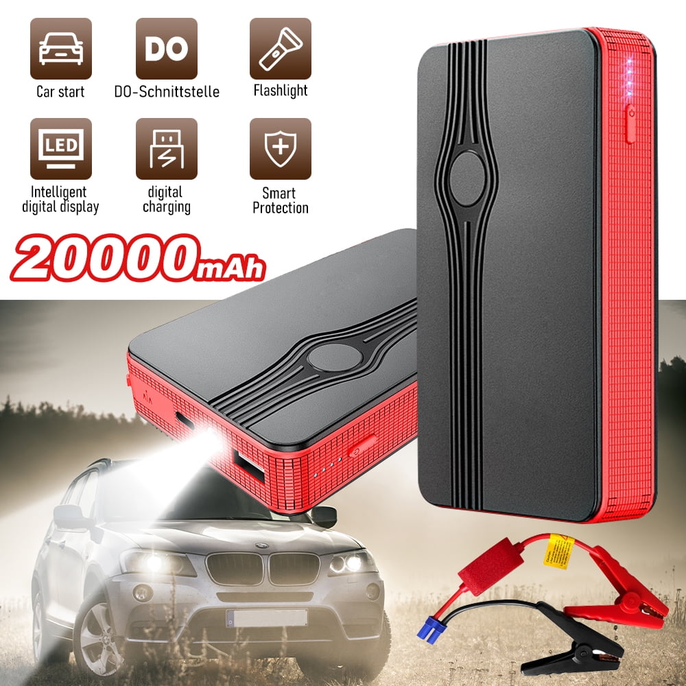DFITO 20000mAh Car Jump Starter Booster Box Power Bank Battery Charger Portable 300A
