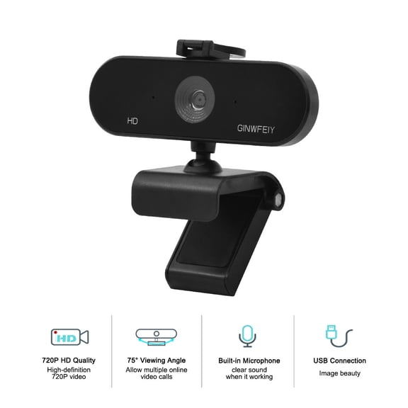 DFITO 2K/1080p Webcam with Auto Focus and Digital Microphone, USB Web Camera for PC, Laptop, Desktop, Streaming and Video Calls