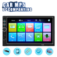 thumbnail image 1 of DFITO Car Camera, 7 Inch Double Car MP5 Player 2DIN Bluetooth Touch Screen Stereo Radio USB AUX Camera, Black, 1 of 8