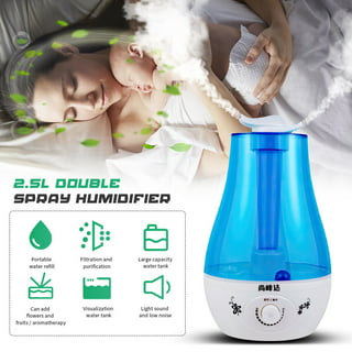 XAYAH Humidifier for Bedroom Large Room Home, 6.8L Ultrasonic Cool Mist Air  Humidifier Essential Oil Diffuser with Remote Control, 360° Rotating Dual