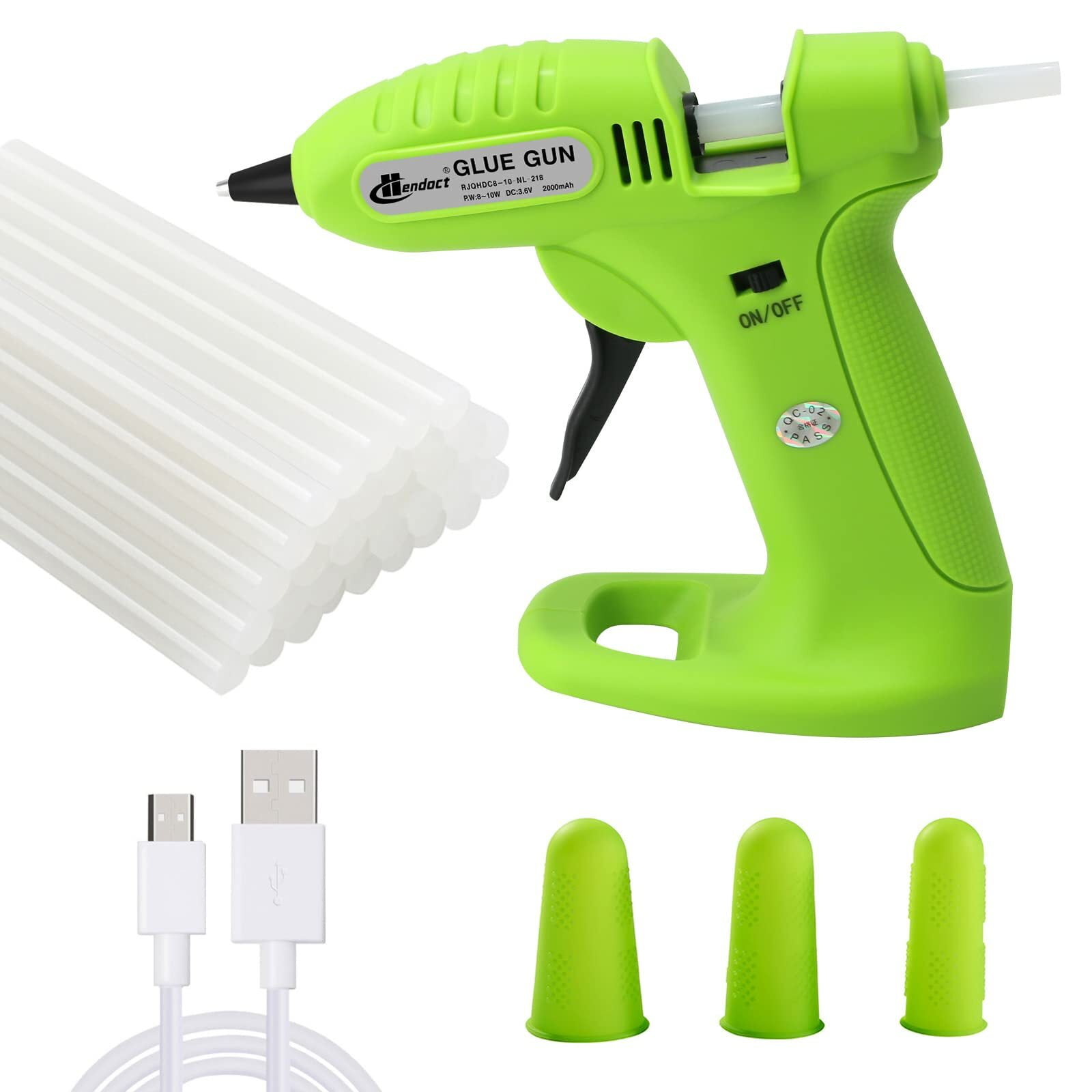 DFITO Cordless Hot Glue Gun with Glue Sticks Rechargeable Glue Gun Kit
