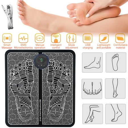 DFITO E?MS Reshaping Fo?ot Massager Mat Pad Portable Fo?ot Massage Mat Mus?cle Bl?ood Circulation S?pa,Blo?od Circulation Improve, P?ain Relief