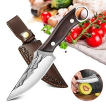 DFITO Fixed Blade Knives with Sheath, Full Tang Knife for Camping, Hiking, Survival
