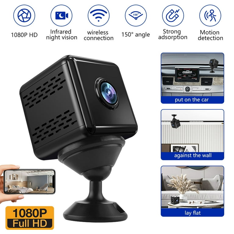 2Pcs Mini Camera Wireless Wifi Nanny Dual Camera Security Motion Detection  DVR