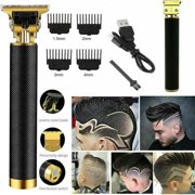 DFITO Hair Clippers, Cordless Rechargeable Barber Shaving Machine, T-Blade Beard Shaver Grooming Kit, Hair Cutting Kit- Gift for Men & Women, Black