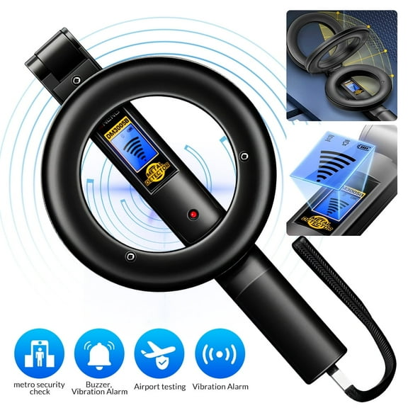 DFITO Metal Detector Foldable Handheld Gold Detector 360° Scanning Metal Detecting Tool