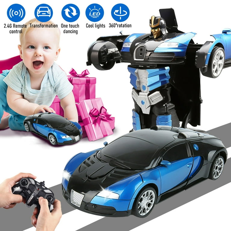 DFITO RC Remote Control Transforming Robot Sports Car Toys