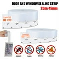 thumbnail image 1 of DFITO Seal Strip: 25/45 mm Silicone Door Weather Seal Bottom Strip, 200inch, 1 of 7