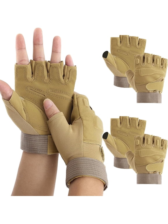 2 Pairs Color Guard Gloves Fingerless