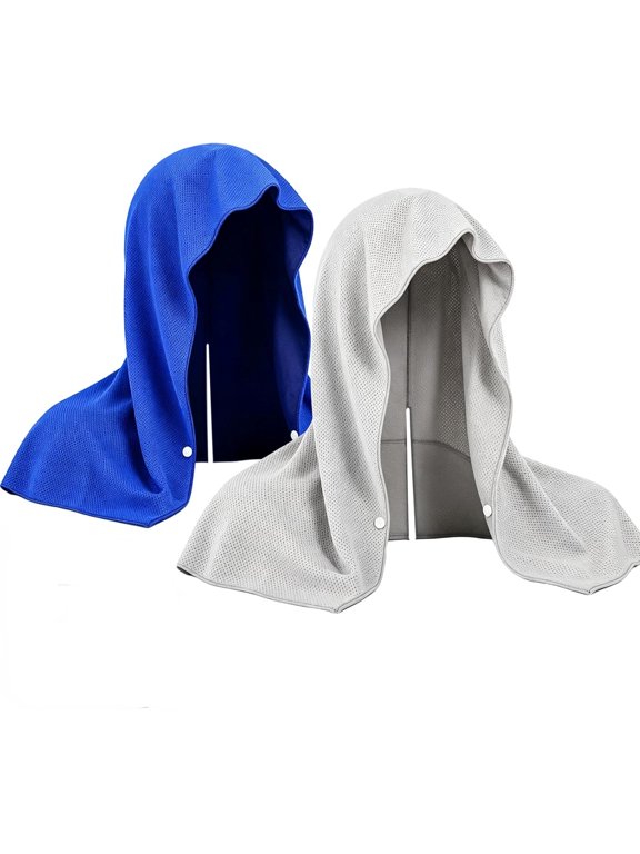3Pack Cooling Hoodie Towel, UPF 50+ Sun Protection Ice Towel, Instant Cooling Towels for Neck and Face, Perfect for Sports, Gym, Workout, Yoga, Running & Hot Weather