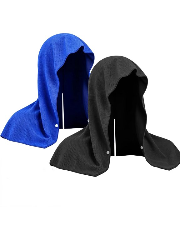3Pack Cooling Hoodie Towel, UPF 50+ Sun Protection Ice Towel, Instant Cooling Towels for Neck and Face, Perfect for Sports, Gym, Workout, Yoga, Running & Hot Weather