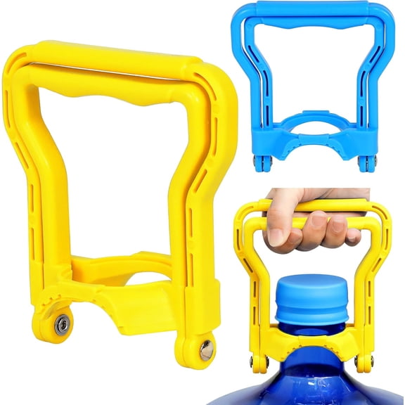 DFORD 5 Gallon Water Bottle Handle (2-Pack) – Heavy-Duty Water Jug Holder for Easy Carrying, Dual-Mode Design (Single/Dual-Person Lift), Ergonomic Grip – Fits Standard 5-Gallon Jugs