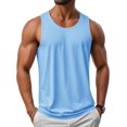 thumbnail image 1 of DFORD Men's UPF 50+ Tank Top Gym Workout Sleeveless Muscle Shirts Sun Protection Cut Off Shirts Summer Sleeveless T Shirt, 1 of 7