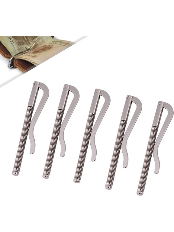 Money Clip for Wallet for Wallet Purse Credit Card Holder | 5Pcs Spring Metal Money Clip Insert Bar Replacement