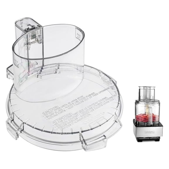 DFP-14NWBCT1 Replacement Clear Food Processor Work Bowl Cover, Tritan, Compatible Only with Bowl DLC-005AGTXT1, Fits Model DFP-14, Will Not Work with Your Current Bowl