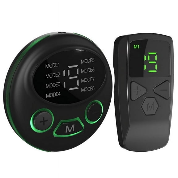 DFRHJTUUJT25 Electric shock pulse physical therapy massage The second generation wireless remote control electric shock fun host LCD double screen